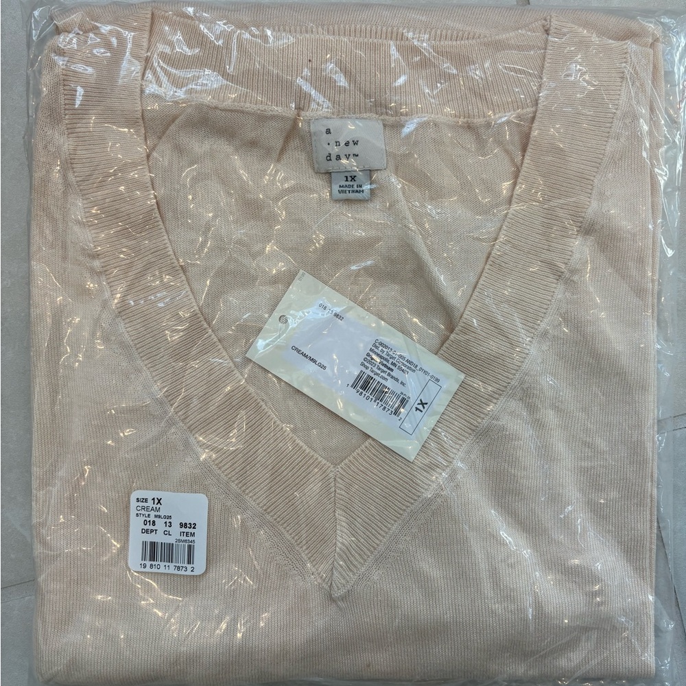 A New Day Soft Cream Knit Top
